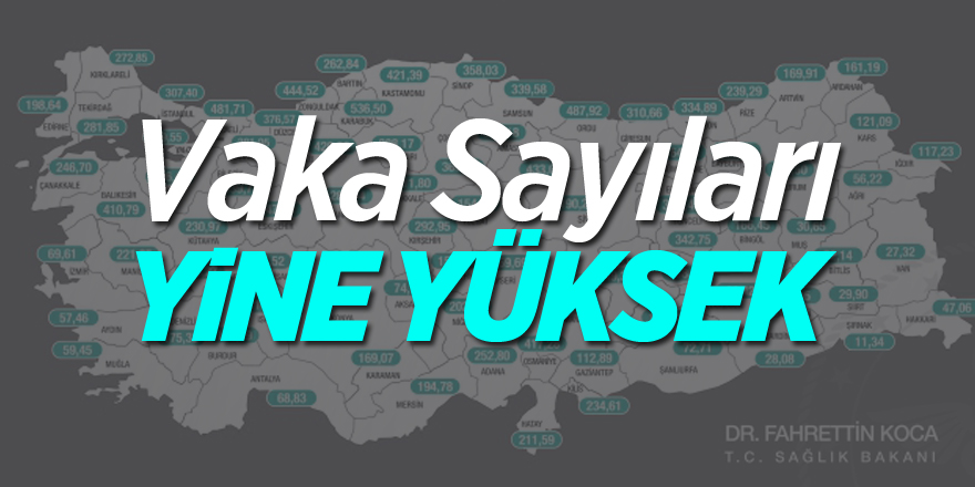 Vaka sayıları yine yüksek