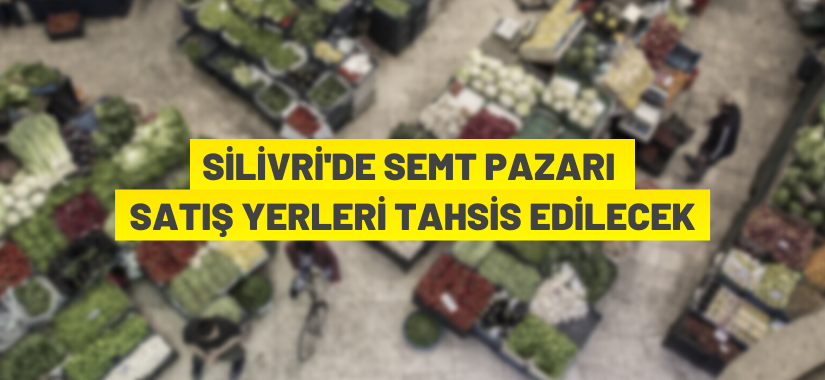 Maviyelken semt pazarında satış yeri tahsisi