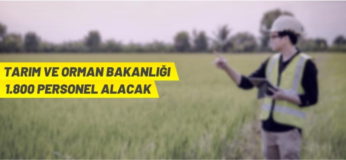 Tarım ve Orman Bakanlığı personel alacak