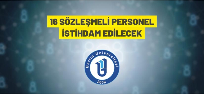 Bartın Üniversitesi Sözleşmeli Personel alacak