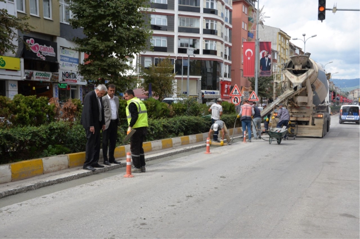 Tramvay çalışması sürüyor