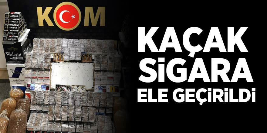 Kaçak Sigara Ele Geçirildi