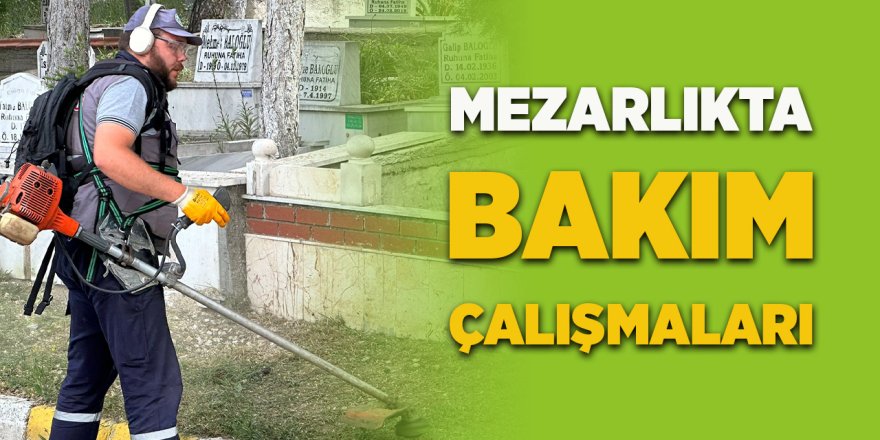 Mezarlıkta Bakım Çalışmaları