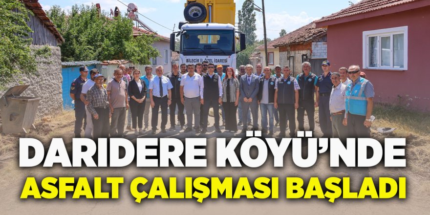 Darıdere Köyü'nde Asfalt Çalışması Başladı