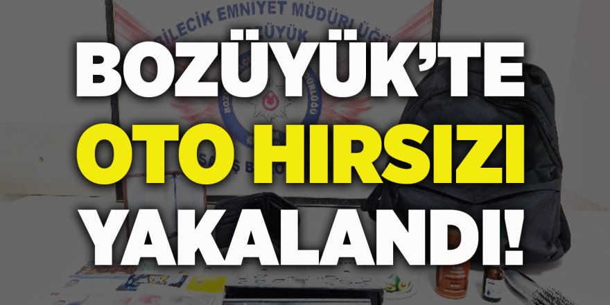 Bozüyük'te Oto Hırsızı Yakalandı