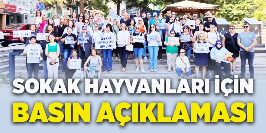 Sokak Hayvanları İçin Basın Açıklaması