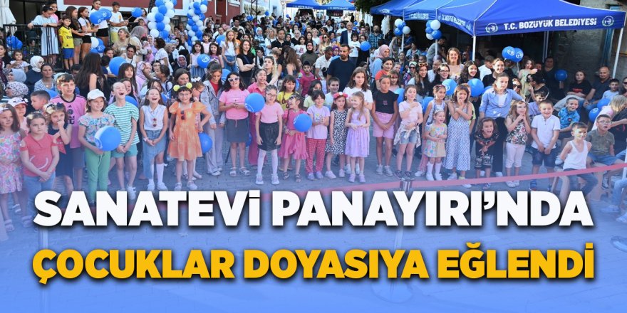 Sanatevi Panayırı'nda Çocuklar Doyasıya Eğlendi