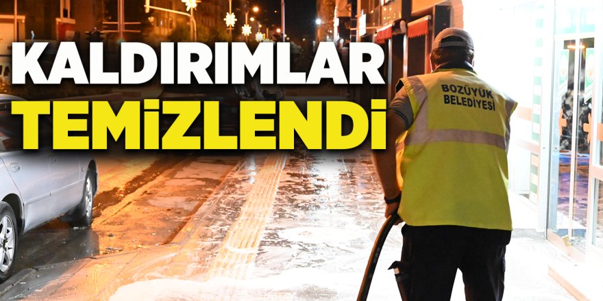 Kaldırımlar Temizlendi