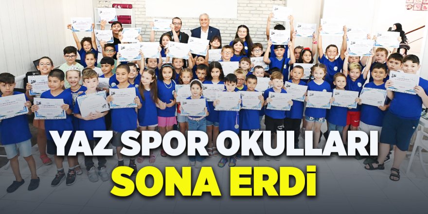 Yaz Spor Okulları Sona Erdi