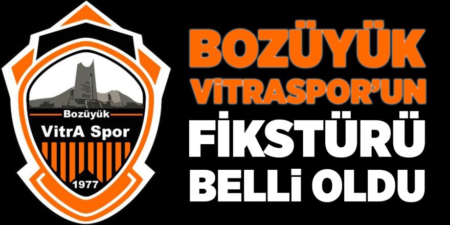 Bozüyük Vitraspor'un Fikstürü Belli Oldu