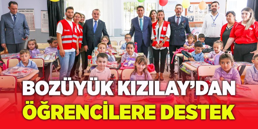 Bozüyük Kızılay'dan Öğrencilere Destek