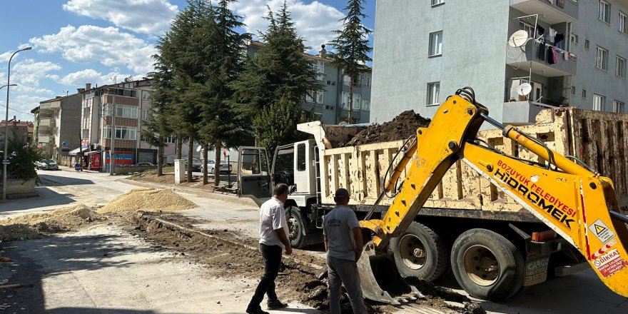 Bozüyük'te Yeni Hat Yapım Çalışması