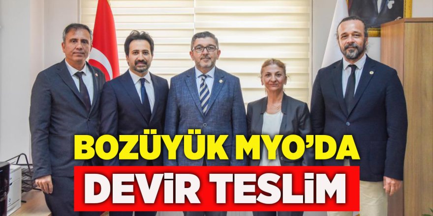 Bozüyük MYO'da Devir Teslim