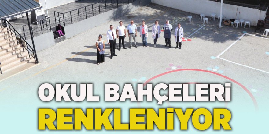 Okul Bahçeleri Renkleniyor