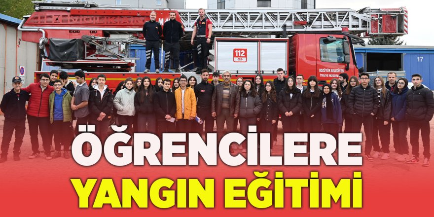 Öğrencilere Yangın Eğitimi