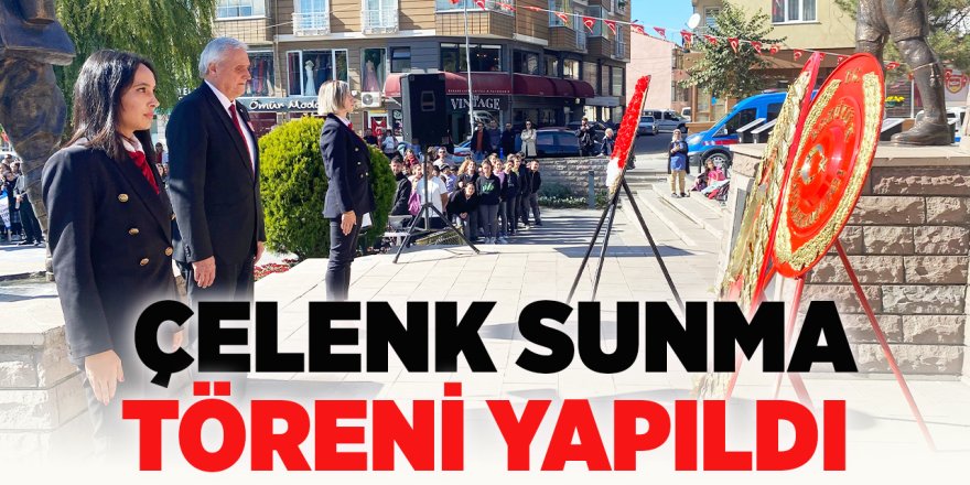 Bozüyük'te Çelenk Sunma Töreni