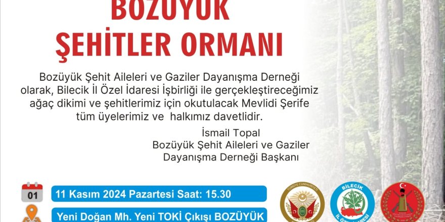 Ağaç dikimi yapılacak