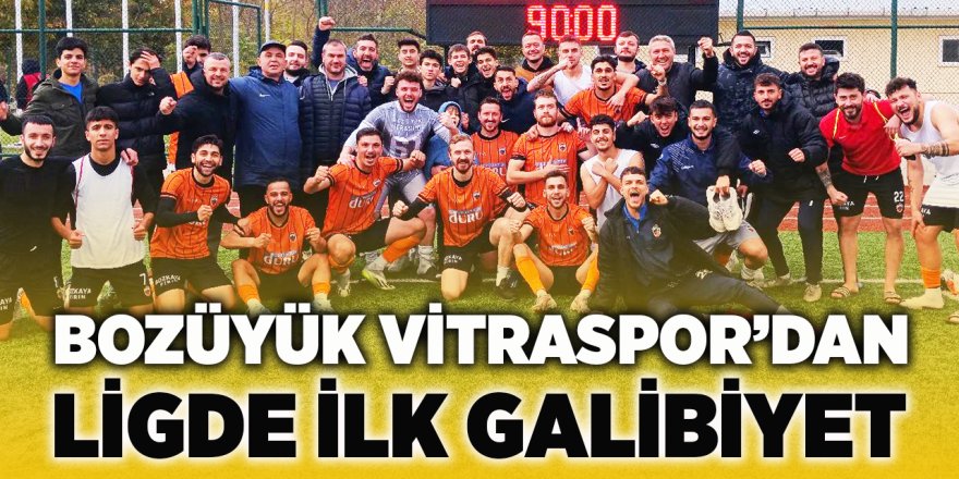 Bozüyük Vitraspor'dan Ligde İlk Galibiyet