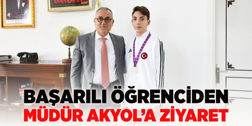 Başarılı Öğrenciden Müdür Akyol'a Ziyaret