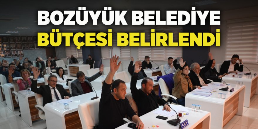 Bozüyük Belediye Bütçesi Belirlendi