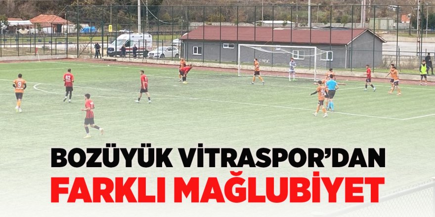 Bozüyük Vitraspor'dan Farklı Mağlubiyet