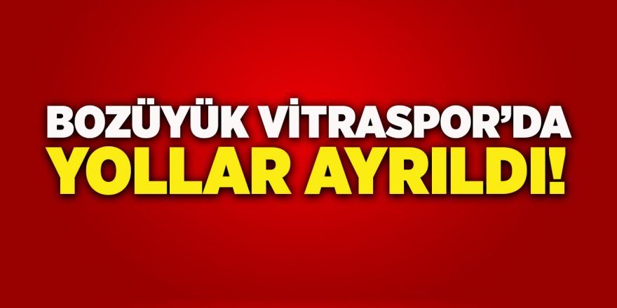 Bozüyük Vitraspor'da Yollar Ayrıldı!