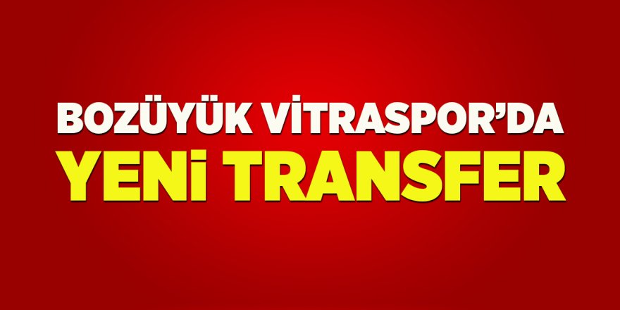 Bozüyük Vitraspor'da Yeni Transfer