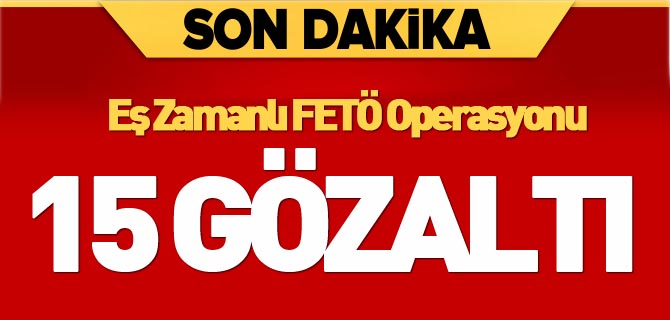 EŞ ZAMANLI FETÖ OPERASYONU