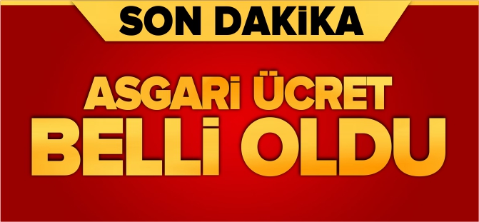 ASGARİ ÜCRET BELLİ OLDU