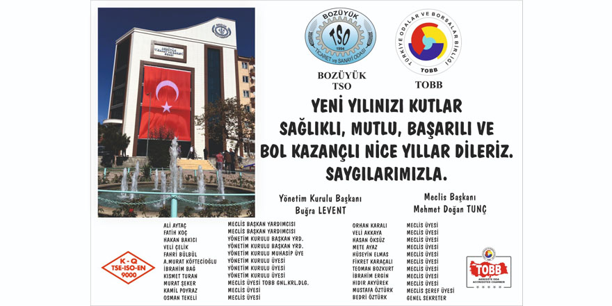 Bozüyük Ticaret ve Sanayi Odası Yeni Yıl Kutlaması